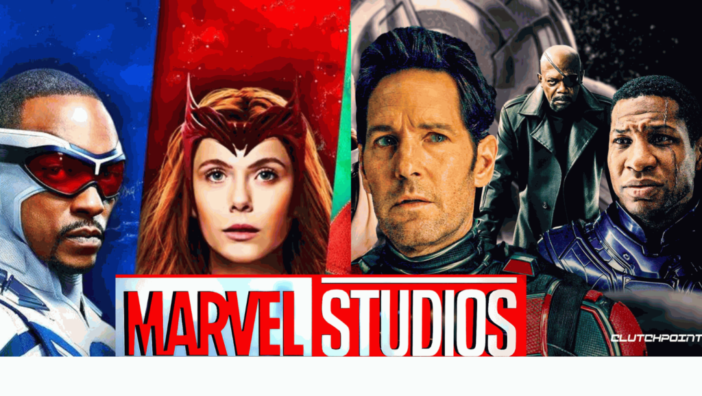 Hawkeye, Scarlet Witch, Captain Marvel, Kang, Ant-Man, Marvel Studios logo