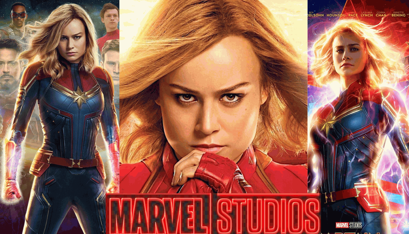 Captain Marvel, Brie Larson, Marvel Studios logo