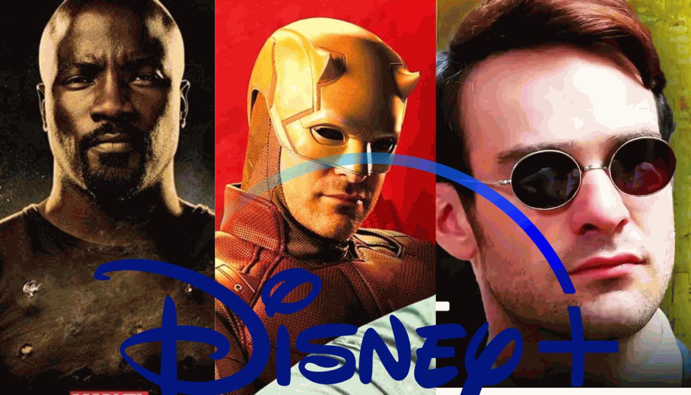 Daredevil, Disney+ logo, Luke Cage"