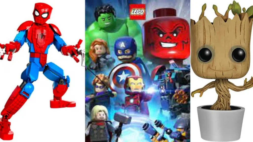 LEGO Marvel, Avengers, Baby Groot in Guardians of the Galaxy, Spider-Man (LEGO Marvel 2024)