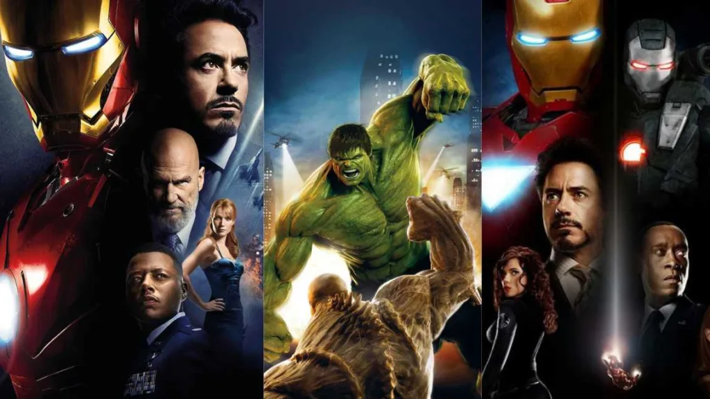  Iron Man, Iron Man 2, The Incredible Hulk